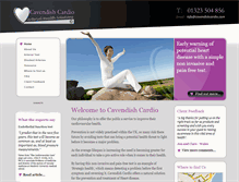 Tablet Screenshot of cavendishcardio.com